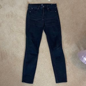 GAP True Skinny Black Jeans 27